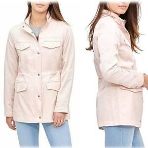 Levi's Women's Military Jacket Cotton 4-Pockets Full Zip‎ Beige Medium $129